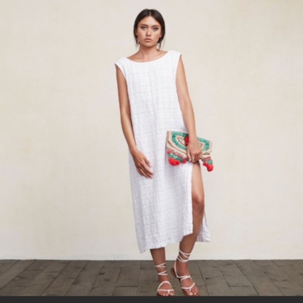 Reformation Laguna Dress in Off-white
